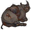 Half Eaten Rhino Carcass