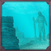Old, crumbled stone buildings long forgotten sit here buried beneath the waves. Is this what fish in an aquarium feel like?