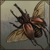 Crafted Beetle: Augosoma Centaurus  [Dark]