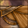 Intricate ornaments adorn this noble armour piece. You look like a mercenary!