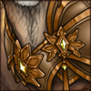 Intricate ornaments adorn this noble armour piece. You look like a mercenary!