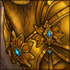 Intricate ornaments adorn this noble armour piece. You look like a cleric fighter!