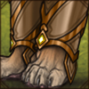 Intricate ornaments adorn this noble armour piece. You look like a mercenary!