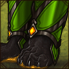 Intricate ornaments adorn this noble armour piece. You look like an oath knight!