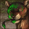 This cub is the best body painter around! Or they will be, one day. Will you let them practice on you?
