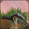 Lion Pride Faux Mohawk [Gray and Green]