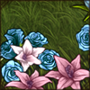 You're surrounded by flowers that are blooming in the most amazing colours!