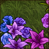 You're surrounded by flowers that are blooming in the most amazing colours!