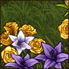 You're surrounded by flowers that are blooming in the most amazing colours!