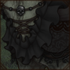 Vintage ruffles and lace combined with moody coloring makes this attire perfect for any goth lion.