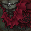 Vintage ruffles and lace combined with moody coloring makes this attire perfect for any goth lion.