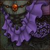Vintage ruffles and lace combined with moody coloring makes this attire perfect for any goth lion.