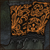 Vintage ruffles and lace combined with moody coloring makes this attire perfect for any goth lion.