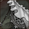 Vintage ruffles and lace combined with moody coloring makes this attire perfect for any goth lion.