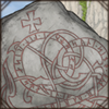 You found an ancient runstone that tells the tale of a voyage from long ago. Maybe your voyage will be recorded one day, too.