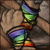 Show your pride with this fashionable beaded leg wrap!