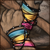 Show your pride with this fashionable beaded leg wrap!