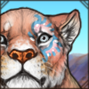 Lion Pride Face Paint [Light Blue and Pink]