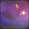 A glittery, colorful aura for your proud lion.