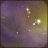 A glittery, colorful aura for your proud lion.