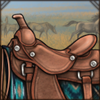 It's time to saddle up, lion!